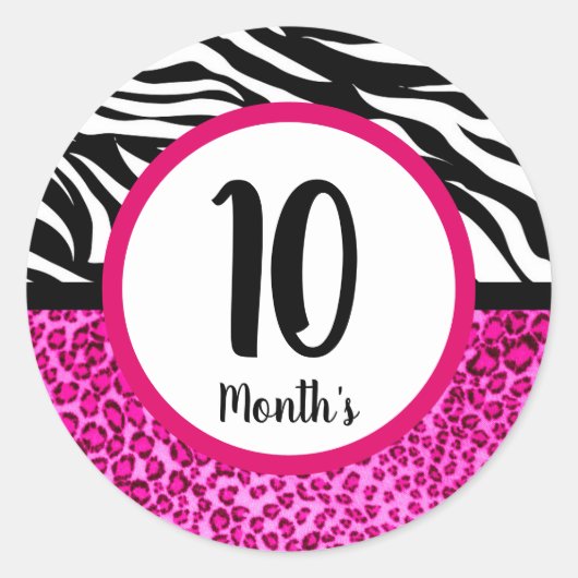 Baby maandstickers ronde sticker (Voorkant)