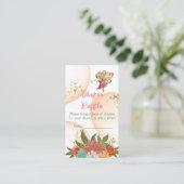 Baby Magical Fairies Woodland Diaper Raffle Game Informatiekaartje (Staand voorkant)