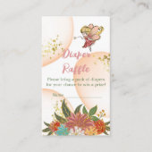 Baby Magical Fairies Woodland Diaper Raffle Game Informatiekaartje (Voorkant)