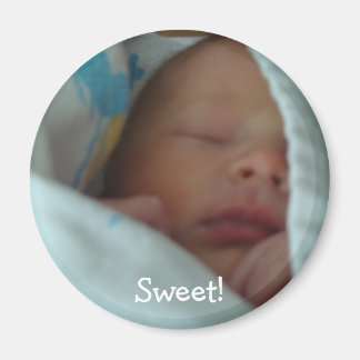 Baby magneten Nieuwe baby's in deken Gepersonalise