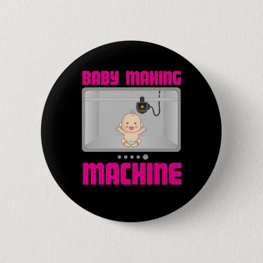 Baby Maken machine Zwangerschap Publicatie Ronde Button 5,7 Cm (Voorkant)