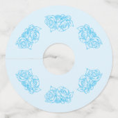 Baby maken Potion Blue Baby shower Toast Wijnglaslabel (Achterkant)