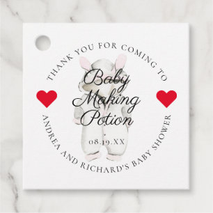 Baby Making Potion   Baby shower Favor Tag Bedankjes Labels