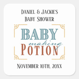 Baby Making Potion Baby shower Label