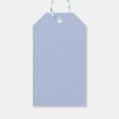 Baby Making Potion Blue Typografie Baby shower Cadeaulabel (Achterkant)