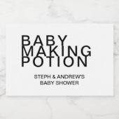 Baby Making Potion Couple's Baby shower Likeurfles Etiket (Enkel label)