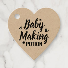 Baby Making Potion Grappige Douche Dank je harten Bedankjes Labels
