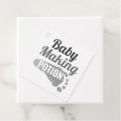 Baby Making Potion Grey Footprint Douche Dank je Bedankjes Labels (In situ)