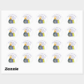 Baby Making Potion Halloween Baby shower Favor Ronde Sticker (Vel)