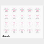 Baby Making Potion Roze Baby shower Favor Stickers (Vel)
