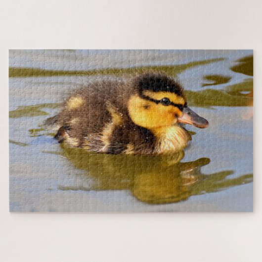 Baby Mallard Duck Swimming Legpuzzel (Horizontaal)