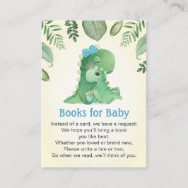 Baby Mama Dinosaurus Boeken voor Baby shower Sprin Informatiekaartje