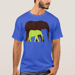Baby Mama Elephant Wildlife Safari Oerwoud Zoo T-shirt