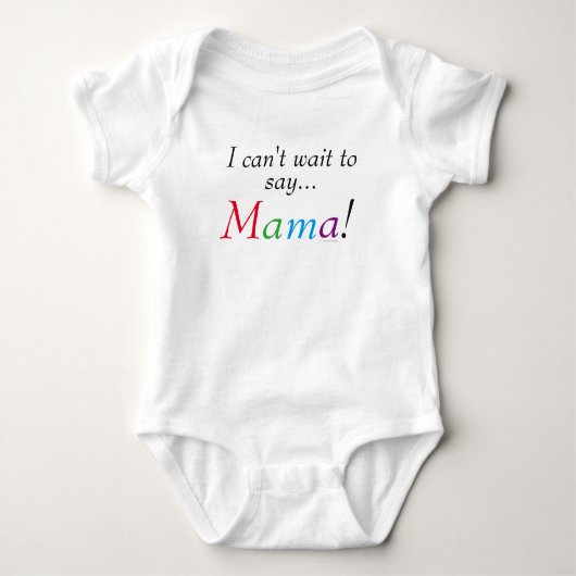 Baby Mama Gezegde Fun Baby Shirt (Voorkant)