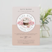 Baby Mama Social Club - Baby shower Kaart (Staand voorkant)