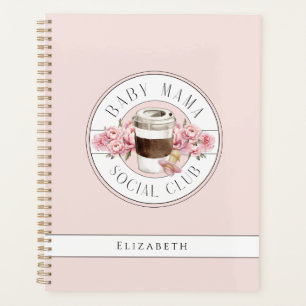 Baby Mama Social Club, roze gepersonaliseerd Planner