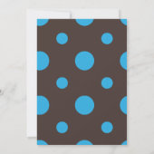 Baby mama-uitnodigingen (blauw) kaart (Achterkant)