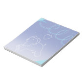 Baby mammoet geeuwen notitieblok (Linkerzijde)