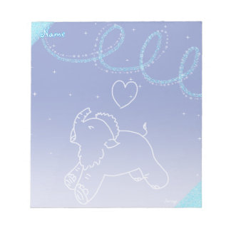 Baby mammoet geeuwen notitieblok