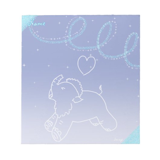 Baby mammoet geeuwen notitieblok (Voorkant)