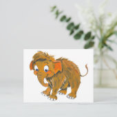 Baby Mammoth Briefkaart (Staand voorkant)