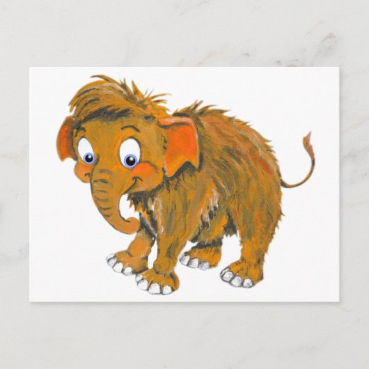 Baby Mammoth Briefkaart (Voorkant)