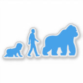 Baby, Man naar Gorilla Sticker (Voorkant)