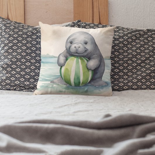 Baby Manatee Genderneutraal Kussen