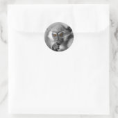 Baby Mangabey Monkey Ronde Sticker (Tas)
