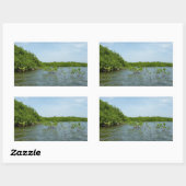 Baby Mangrove bomen in het Caribisch gebied Rechthoekige Sticker (Vel)