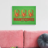 Baby Manticores  Grafisch Canvas Afdruk (Insitu (Woonkamer))