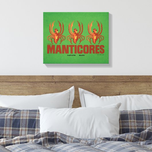 Baby Manticores  Grafisch Canvas Afdruk (Insitu (Slaapkamer))