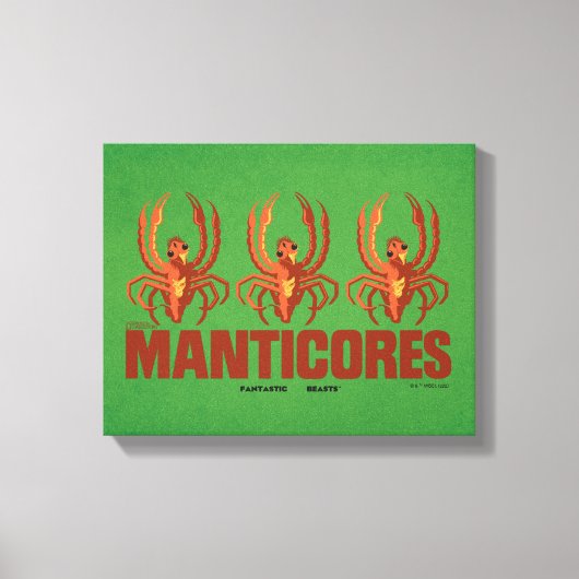 Baby Manticores  Grafisch Canvas Afdruk (Voorkant)