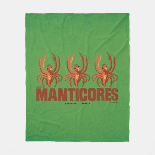 Baby Manticores Grafisch Fleece Deken (Voorkant)