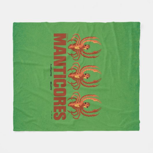 Baby Manticores  Grafisch Fleece Deken (Voorkant (Horizontaal))