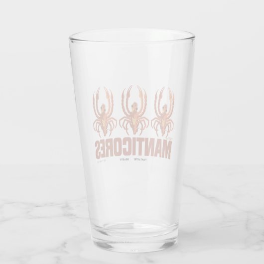 Baby Manticores Grafisch Glas (Achterkant)