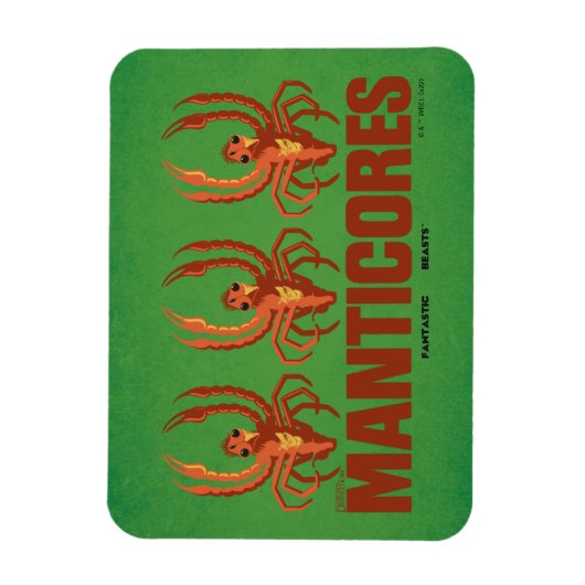 Baby Manticores  Grafisch Magneet (Verticaal)