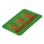 Baby Manticores  Grafisch Magneet (Linkerzijde)