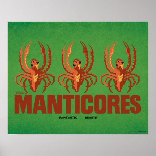 Baby Manticores  Grafisch Poster (Voorkant)