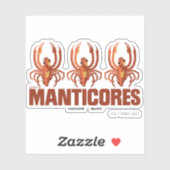 Baby Manticores Grafisch Sticker (Vel)