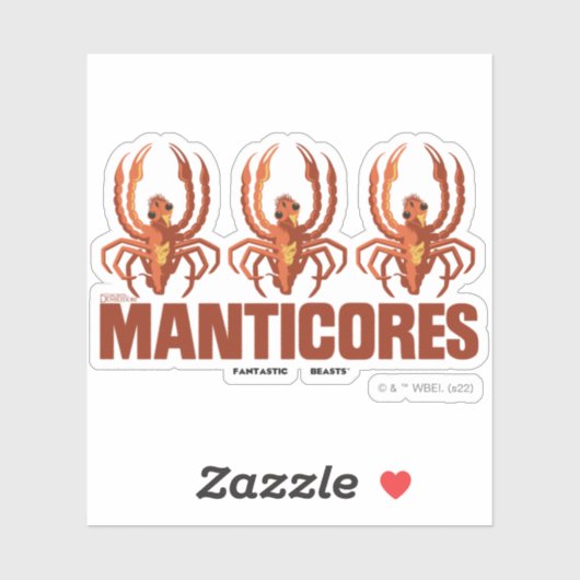 Baby Manticores  Grafisch Sticker (Vel)