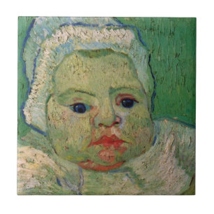 Baby Marcelle Roulin door Vincent van Gogh Tegeltje
