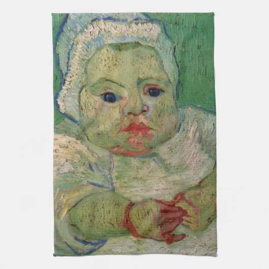 Baby Marcelle Roulin door Vincent van Gogh Theedoek (Verticaal)