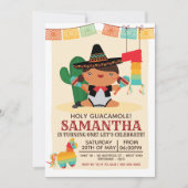 Baby Mariachi Heilige Guacamole Uitnodiging één ja (Voorkant)