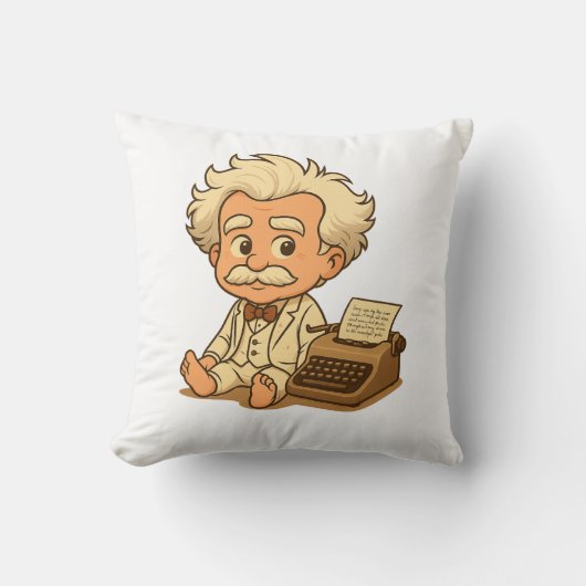 Baby Mark Twain Kussen (Voorkant)