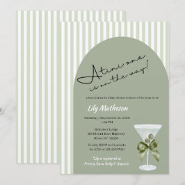 Baby Martini 'tini-een' Baby Shower Kaart