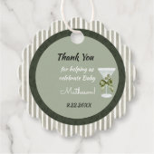 Baby Martini 'tini-one'  Bedankjes Labels (Voorkant)