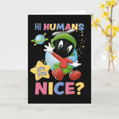 Baby Marvin de Martian| Hi Humans Kaart (Gele Bloem)