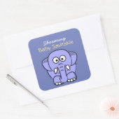 Baby Mason Jar Sticker - Geel Paars (Envelop)