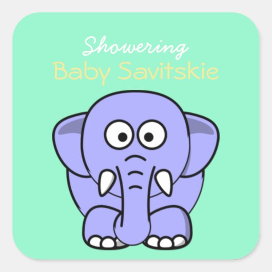 Baby Mason Jar Sticker — Green Yellow (Voorkant)